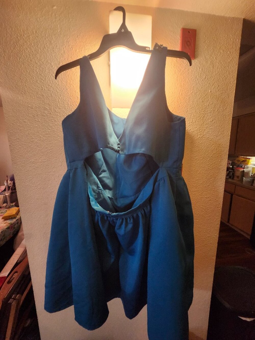 Turquoise cocktail dress